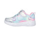 Skechers Lighted Unicorn Gore & Strap W/ Multi Heart Print Upper